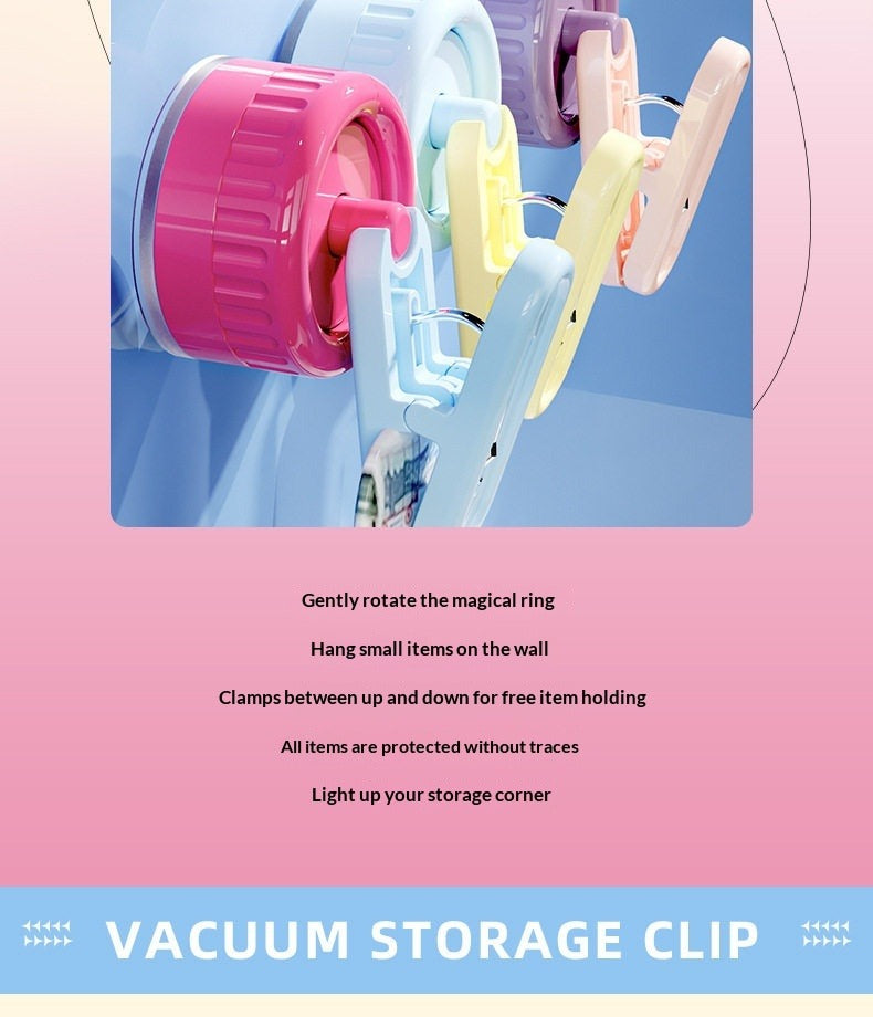 Rotating Suction Storage Clip