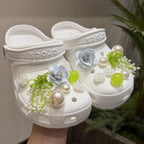 Beaded Bow Camellia Charms
