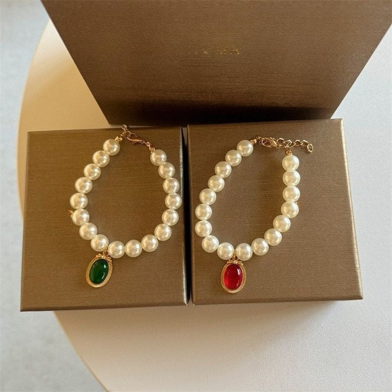 Pet Pearl Gemstone Necklace