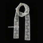 French Lace Narrow Scarf Wrap - Modomu