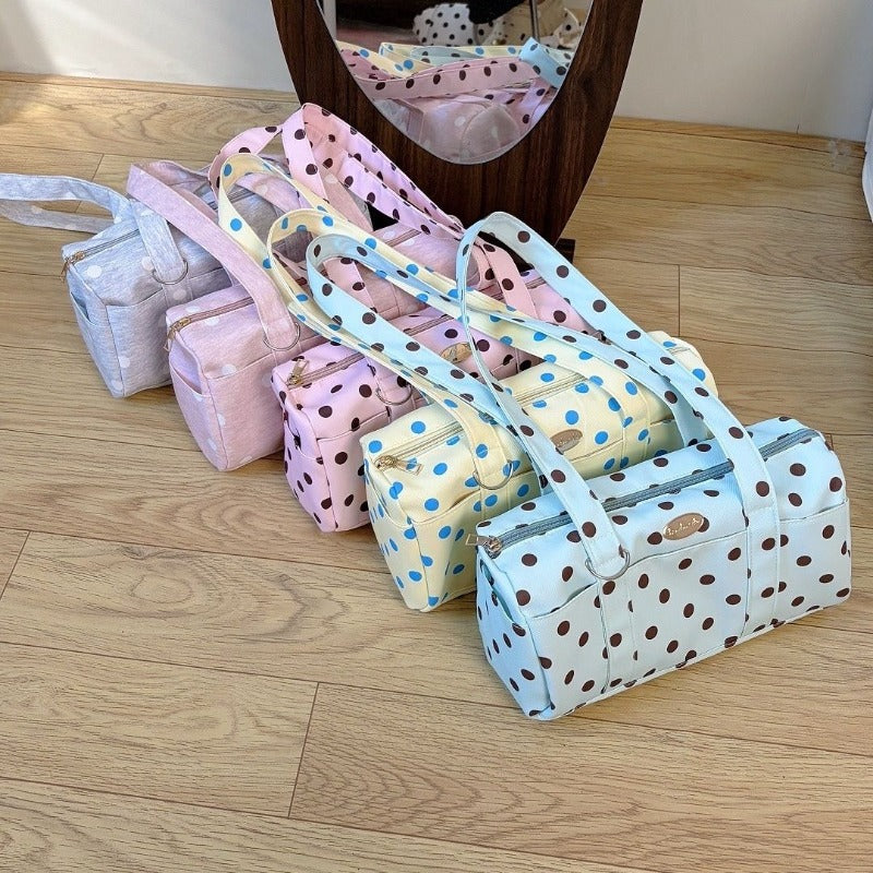 Polka Dot Boston Bag