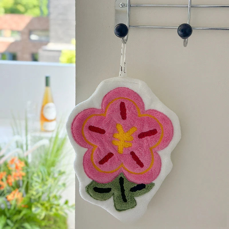 Floral Hanging Hand Towel