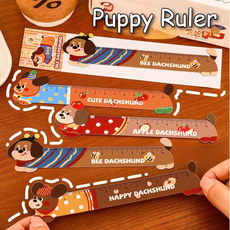 Cartoon Puppy Magnetic Bookmark Ruler - Modomu
