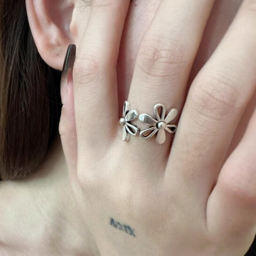 Minimal Open Flower Ring - Modomu