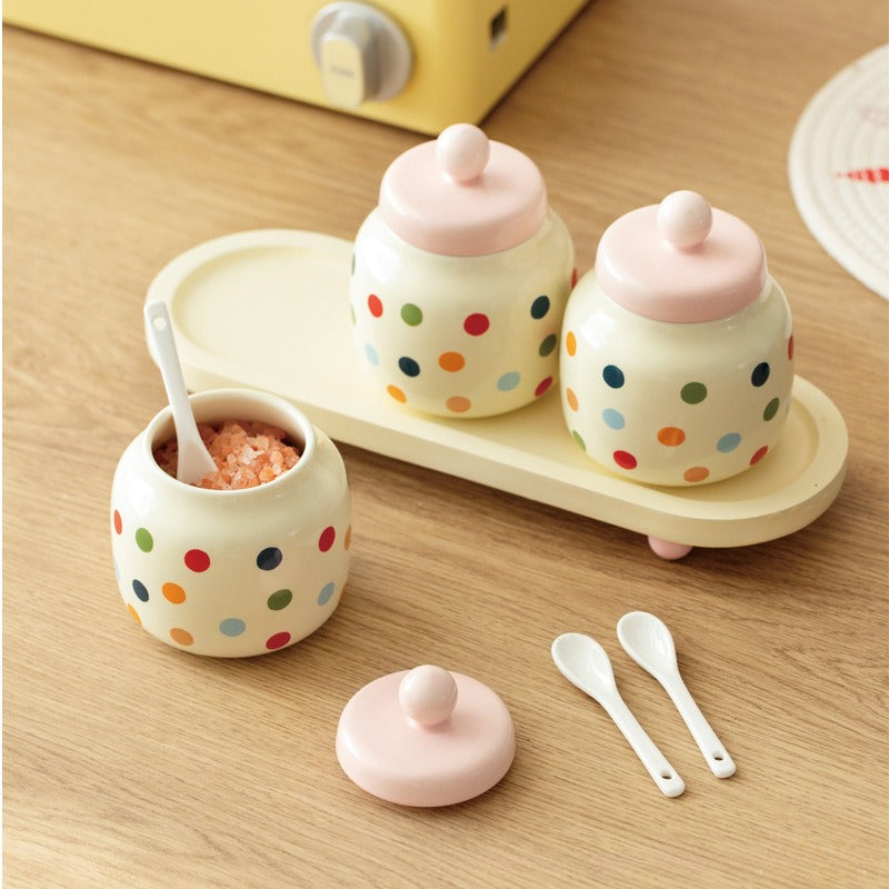 Ceramic Seasoning Storage Jar