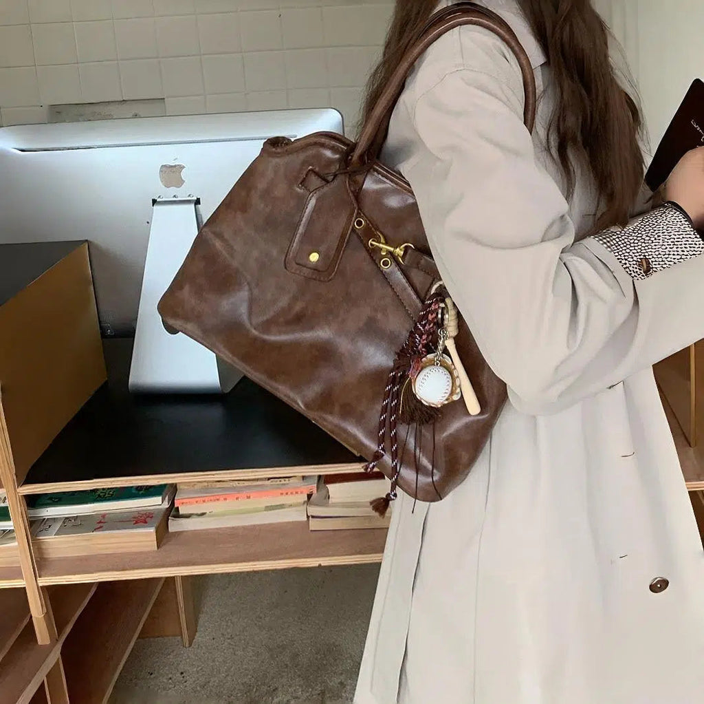 Retro Lazy Briefcase Tote Bag - Modomu