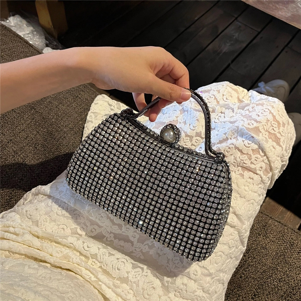 Light Luxury Diamond Evening Clutch - Modomu