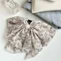 Floral Chiffon Bow Claw Clip