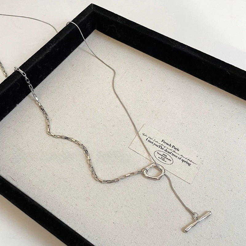 OT buckle necklace with modern clasp - Modomu