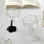 Tilted Flower Goblet Glass - Modomu
