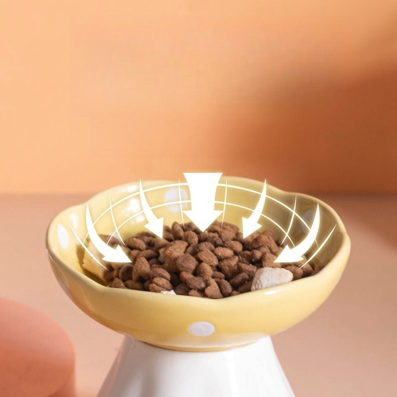Elevated Ceramic Pet Feeding Bowl