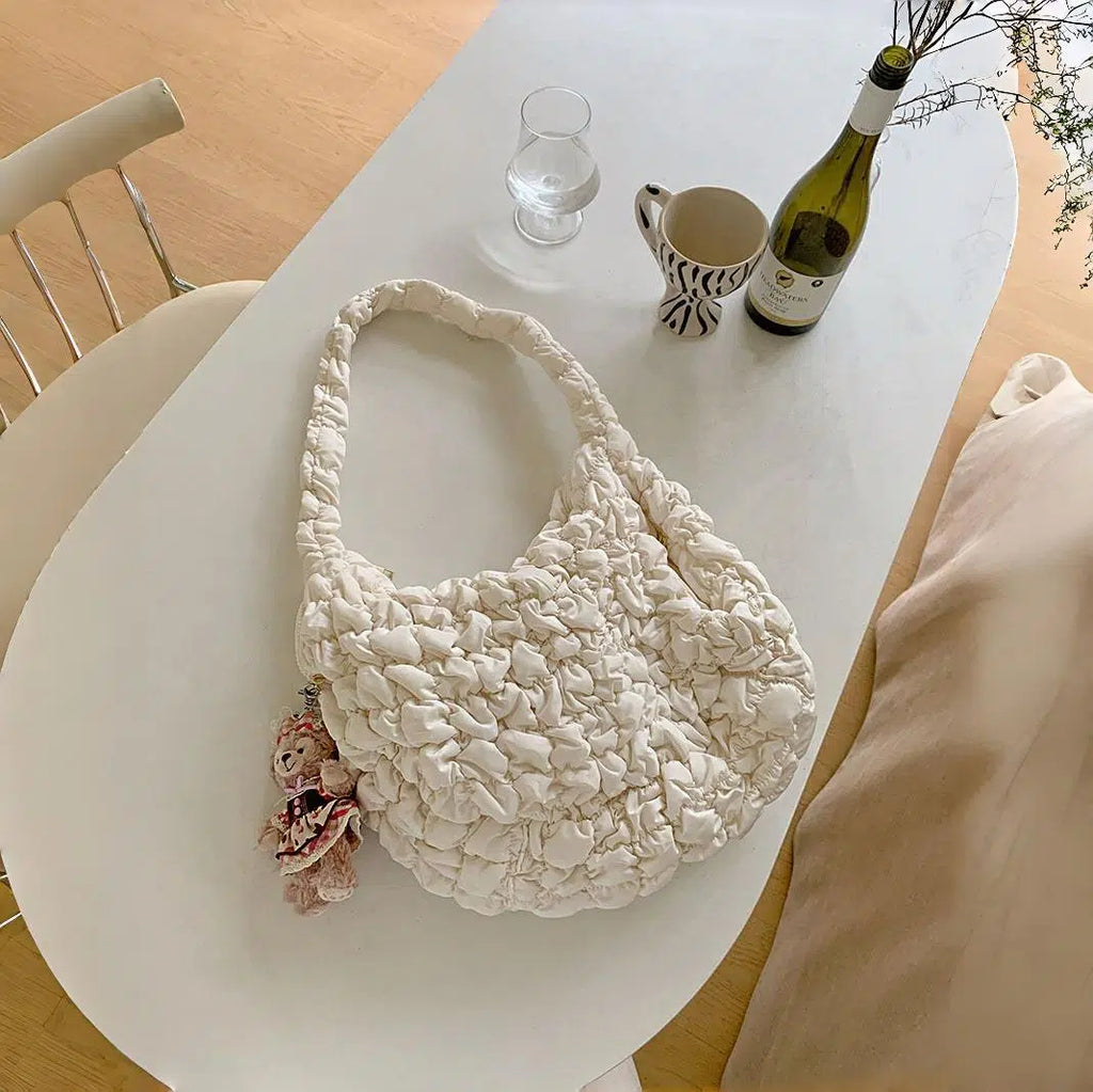 Pleated Cloud Bubble Messenger Bag - Modomu