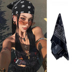 Floral Headscarf With Cashew Pattern - Modomu