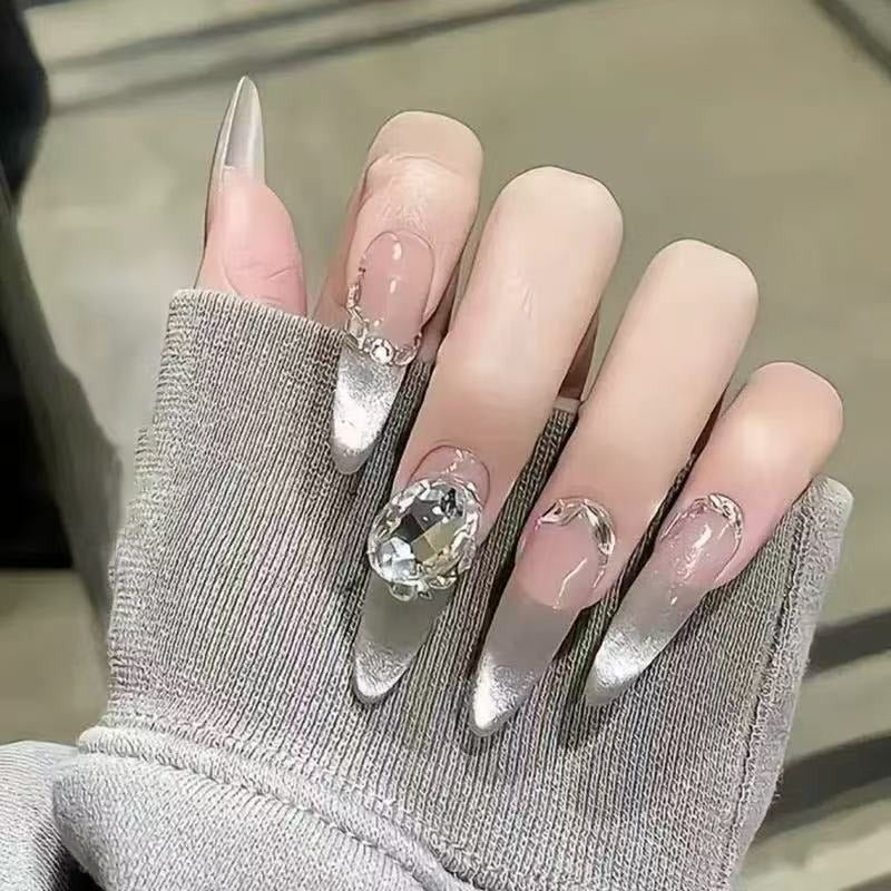 Oval Halo Nail Charms