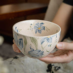 Speckled Glaze Hand-Painted Rice Bowl