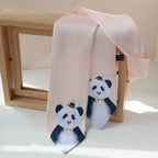 Animal Print Square Silk Tie - Modomu