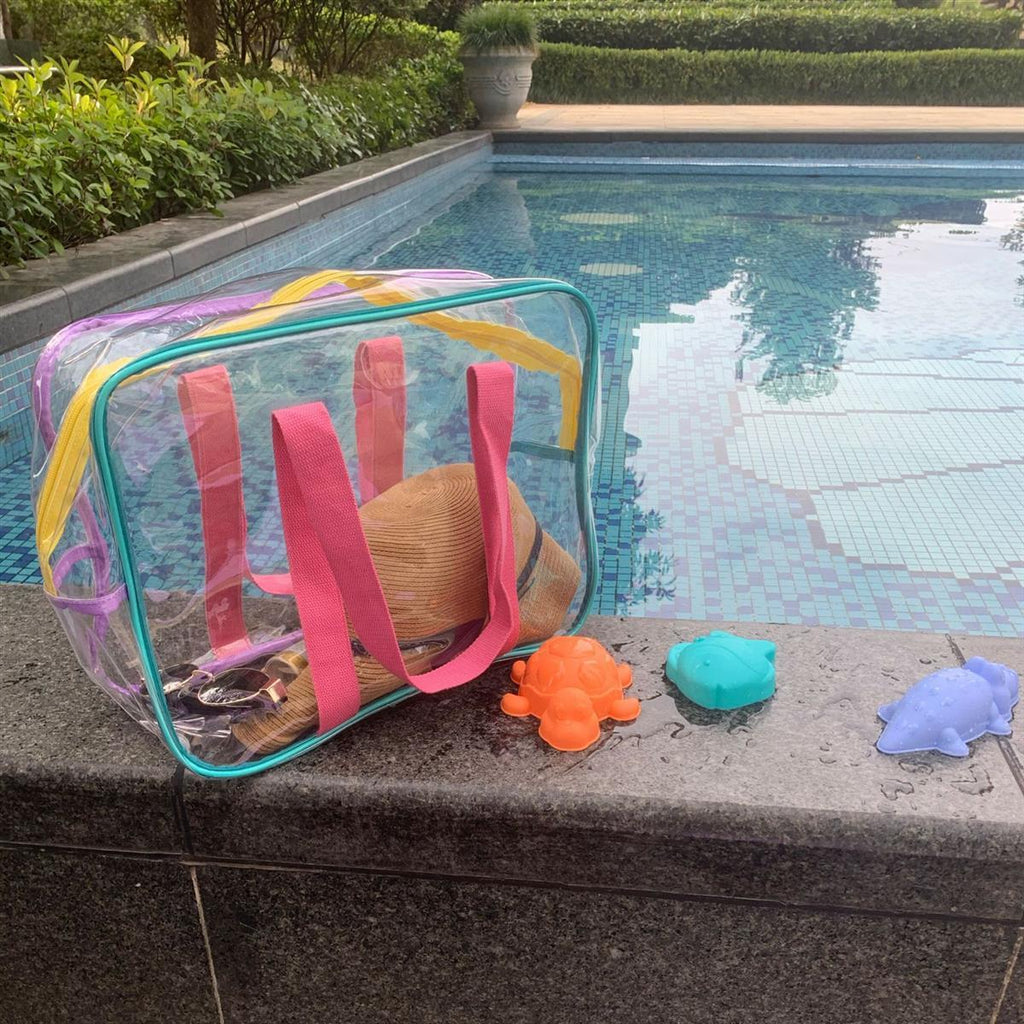 Clear Jelly Beach Tote