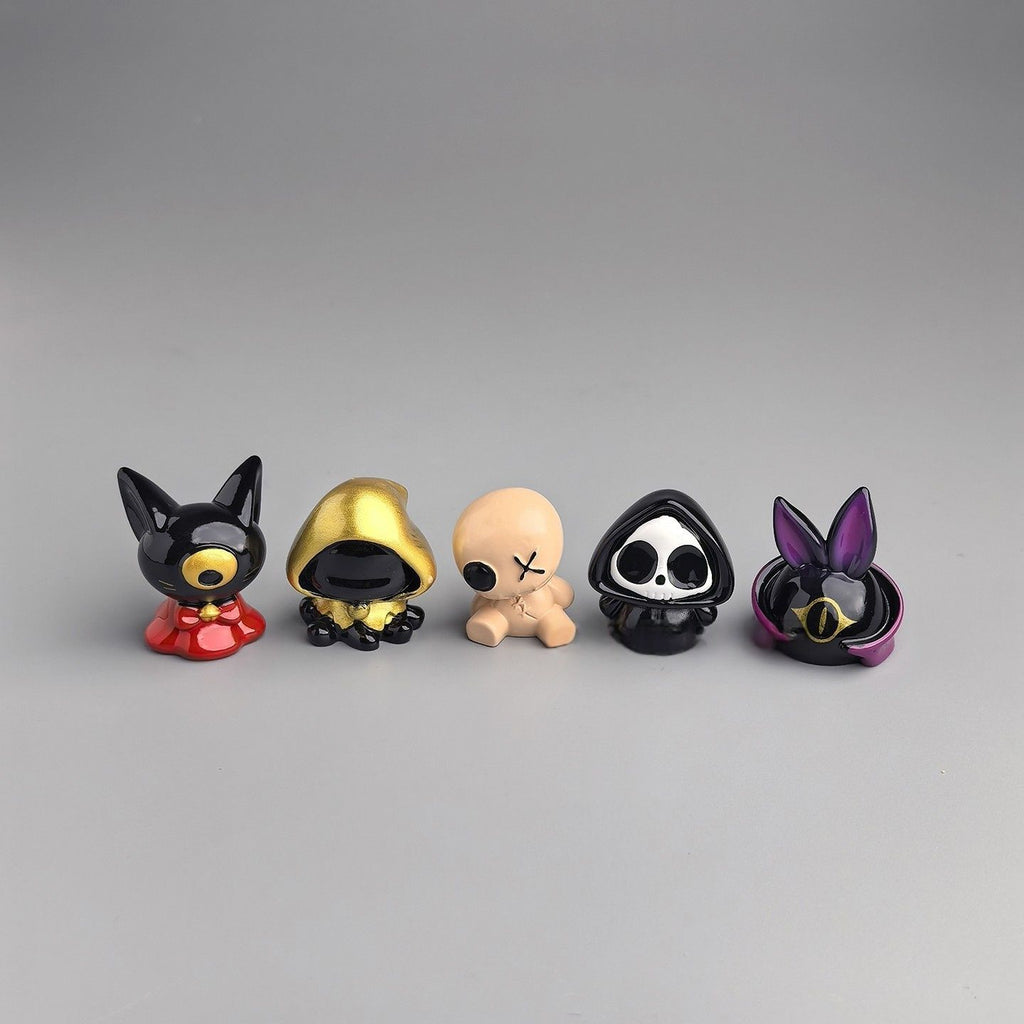 Hooded Cat Desk Figures