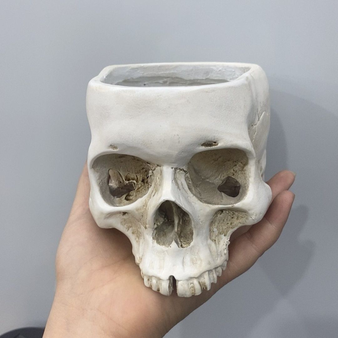 Open Skull Planter
