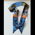 Art Print Narrow Silk Tie - Modomu