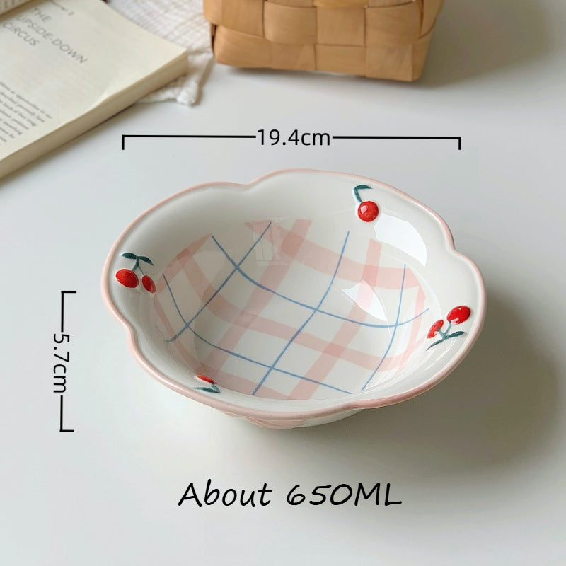 Ceramic Salad Plate With Underglaze - Modomu