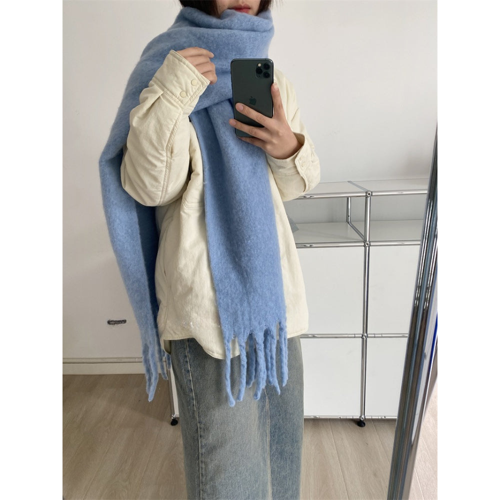 Plush Macaron Scarf Cozy Design - Modomu