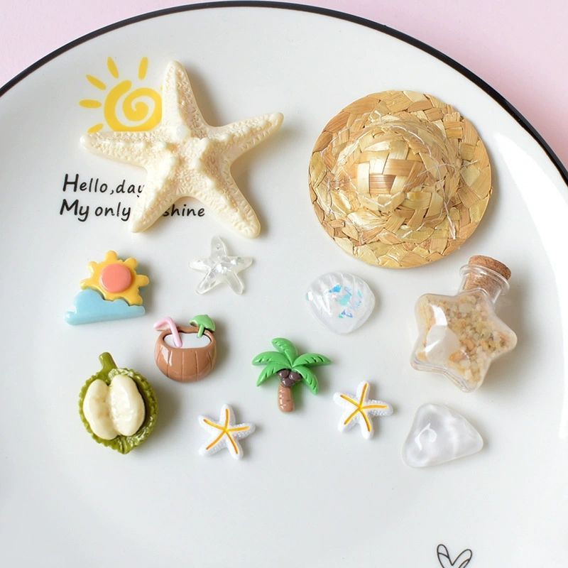 Woven Hat Beach Charms