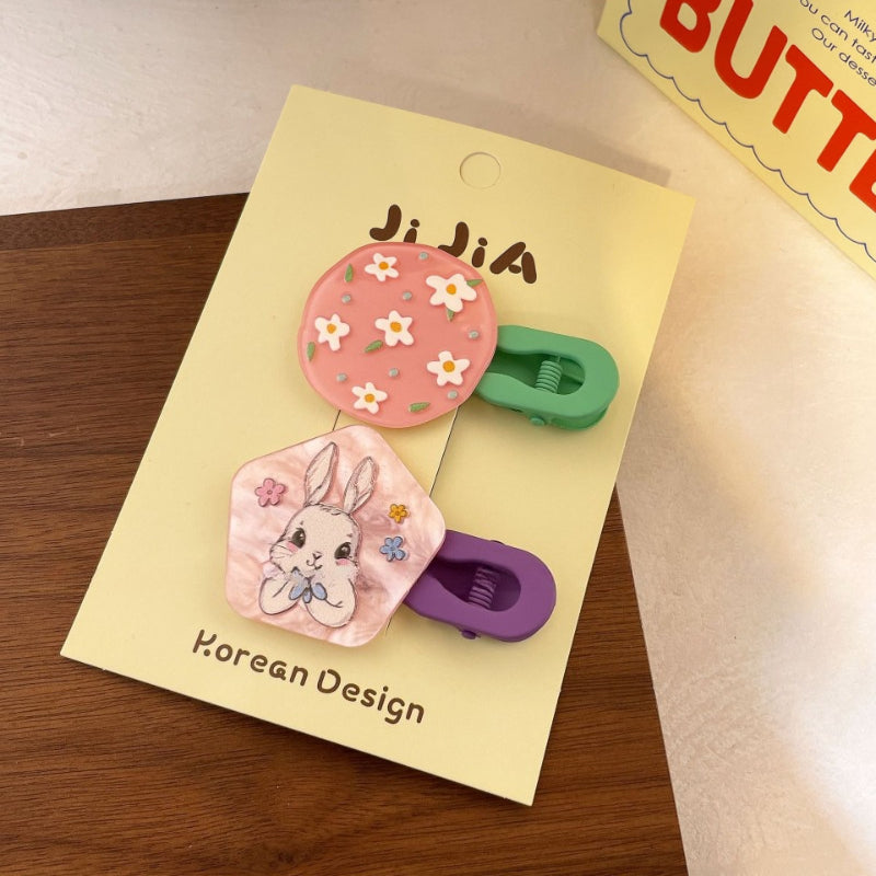 Geometric Cartoon Rabbit Hairpin - Modomu