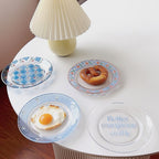 Embossed Chequer Brunch Plate