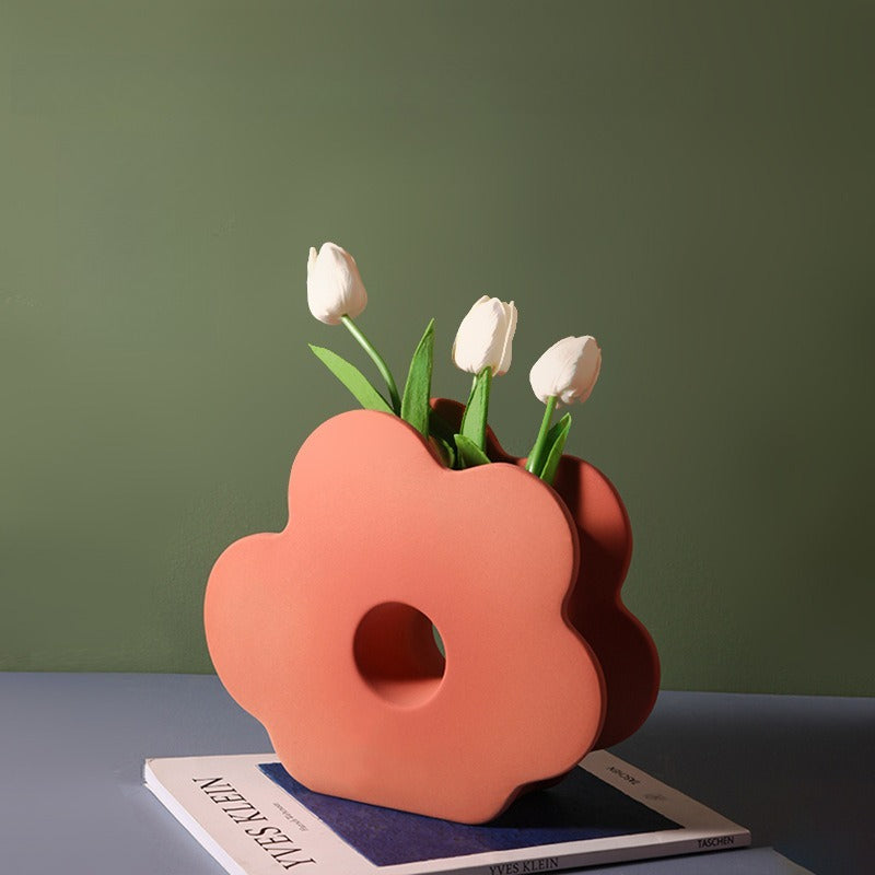 Geometric Morandi Flower Vase - Modomu