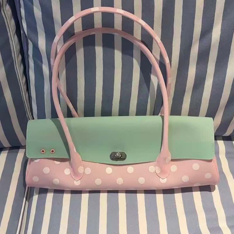 Polka Dot Strawberry Jelly Tote
