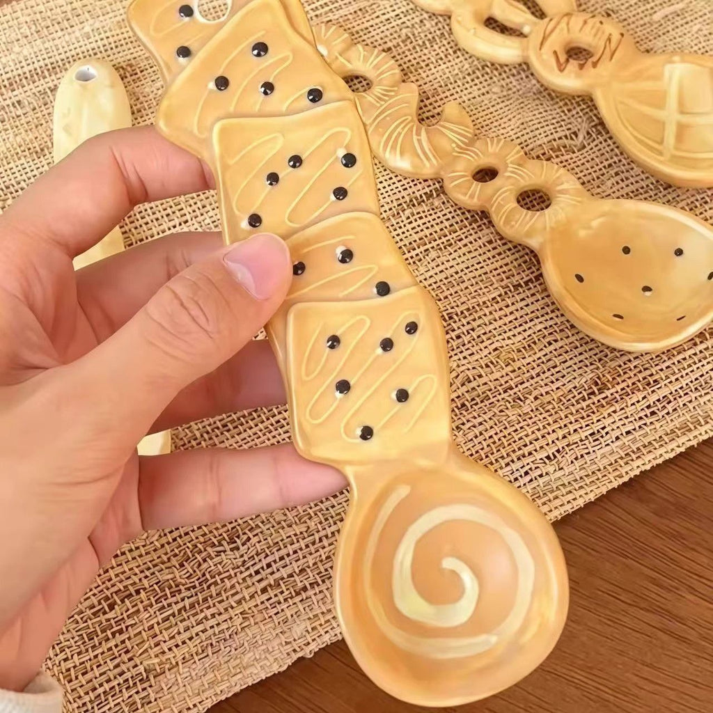 Bakery Shaped Ceramic Dessert Spoon