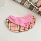 Plaid Pet Bib Bandana Scarf