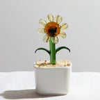 Glazed Cactus Glass Desk Ornament