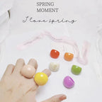 Geometric Resin Statement Ring