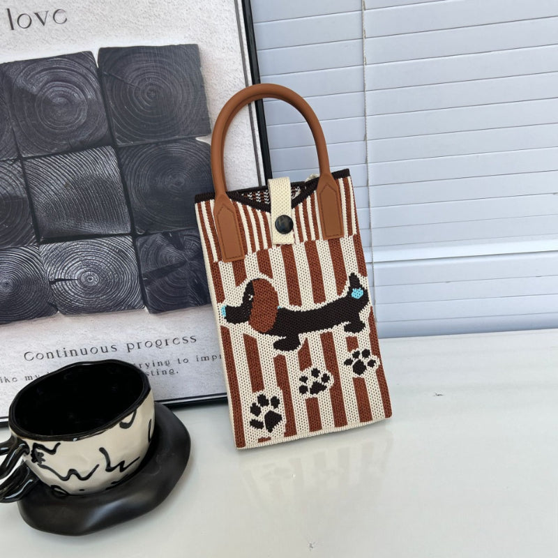 Knit Animal Phone Bag