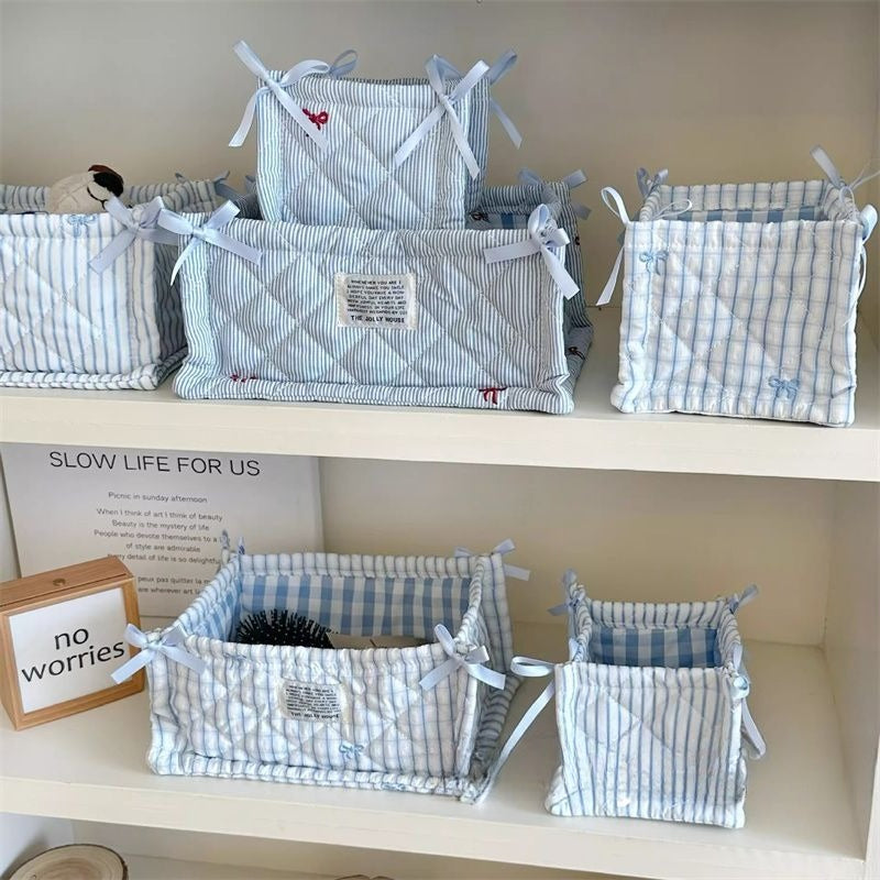 Fabric Desktop Storage Basket