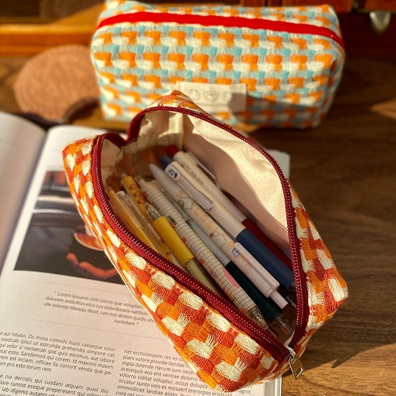 Rainbow Woven Pencil Case Organizer - Modomu