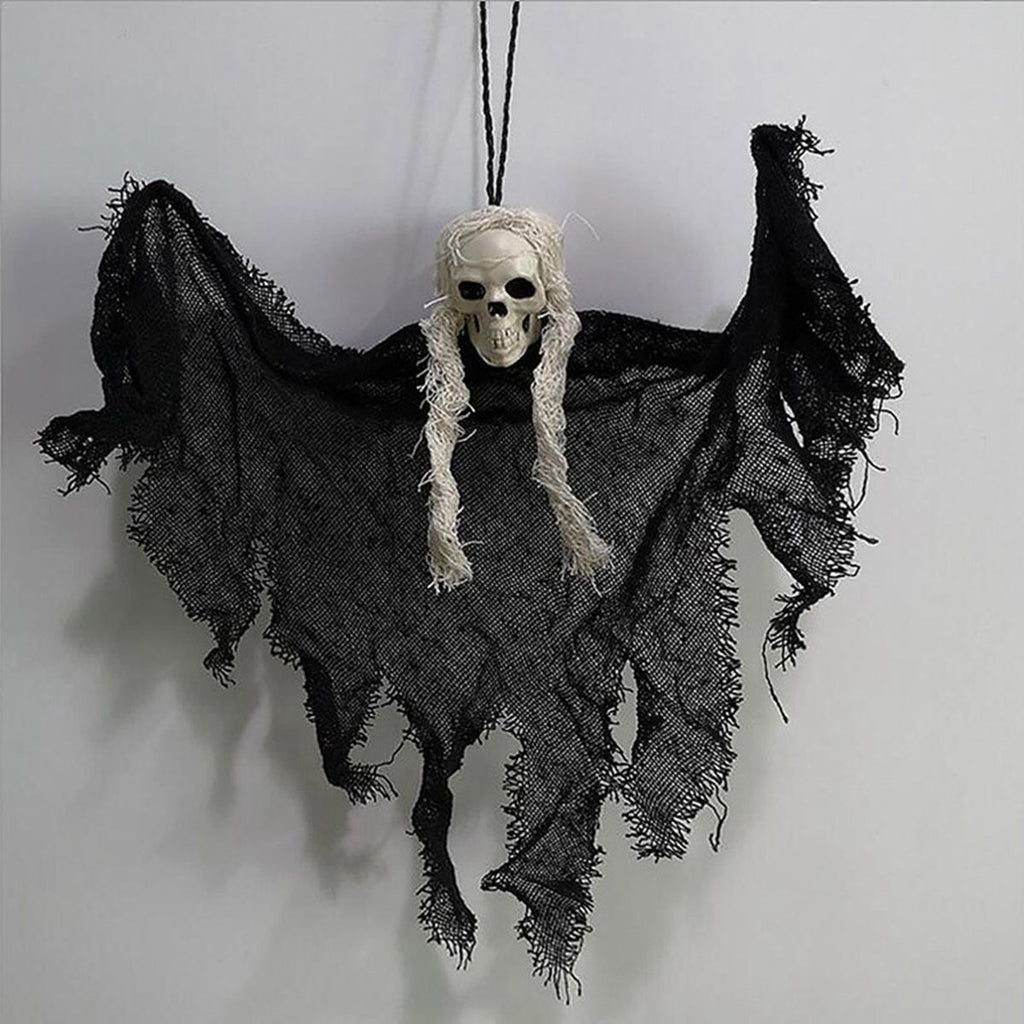 Hanging Skull Ghost Decoration
