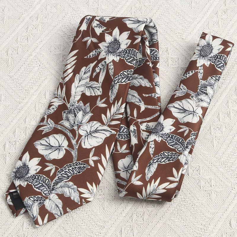 Retro Silk Look Mens Tie - Modomu
