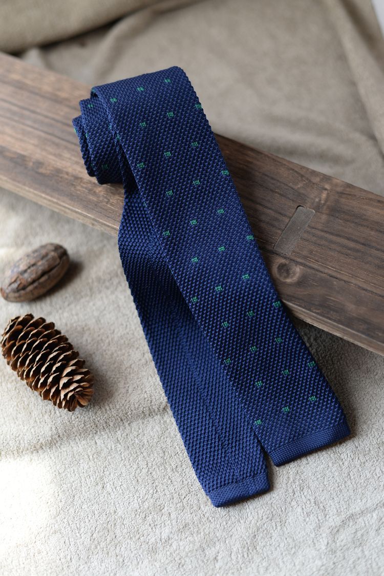 Striped Knit Tie Vintage Style - Modomu