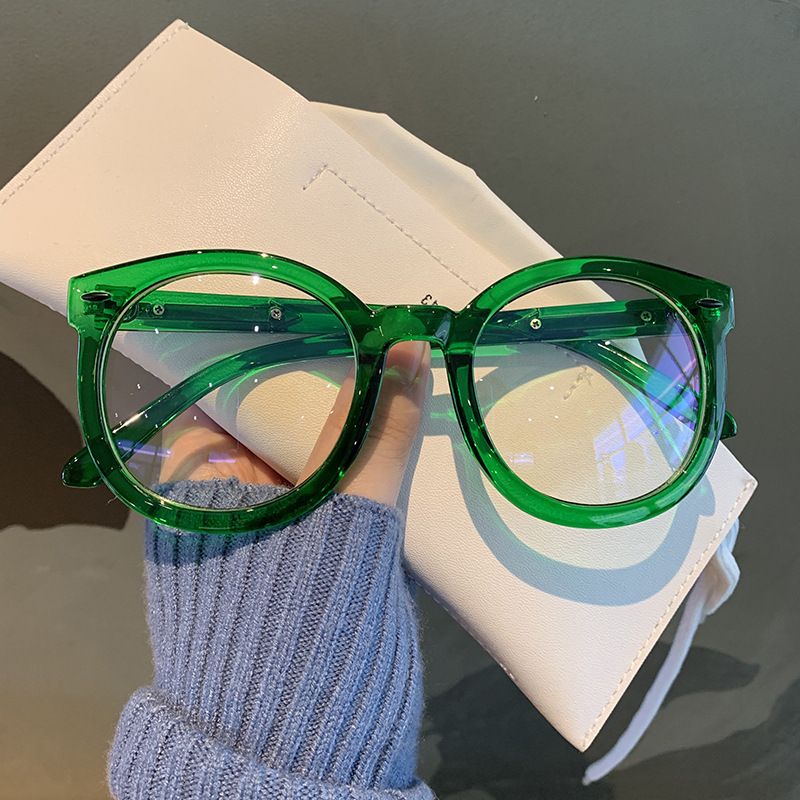 Oversized Round Rivet Glasses
