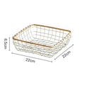 Retro Woven Wire Storage Basket