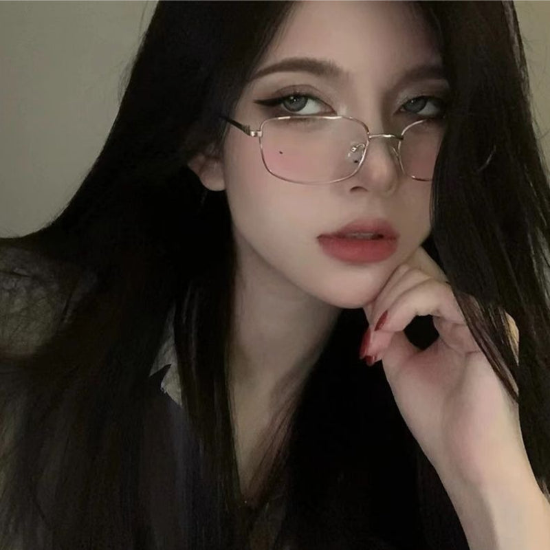 Retro Metal Small Frame Eyeglasses