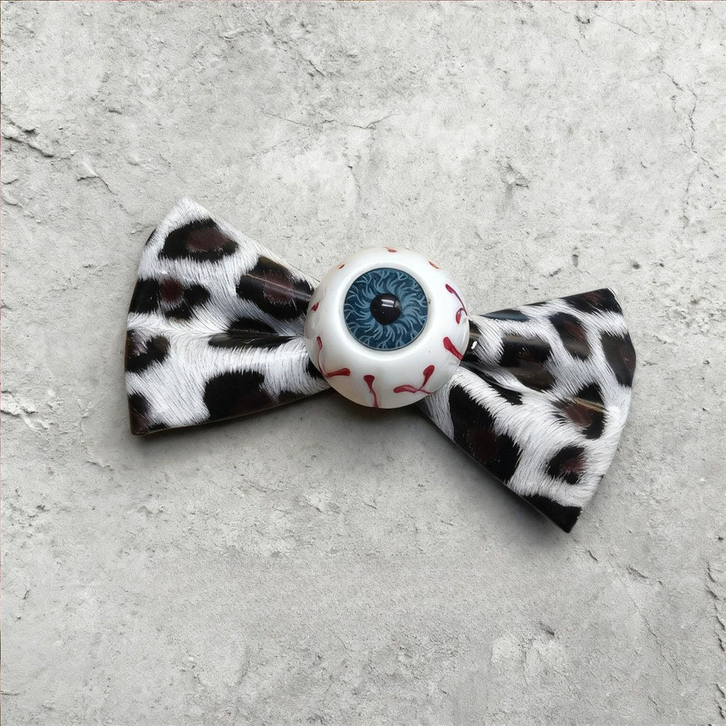 Leopard Eyeball Bow Clip