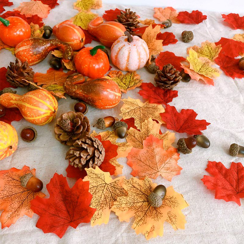 Faux Autumn Table Scatter