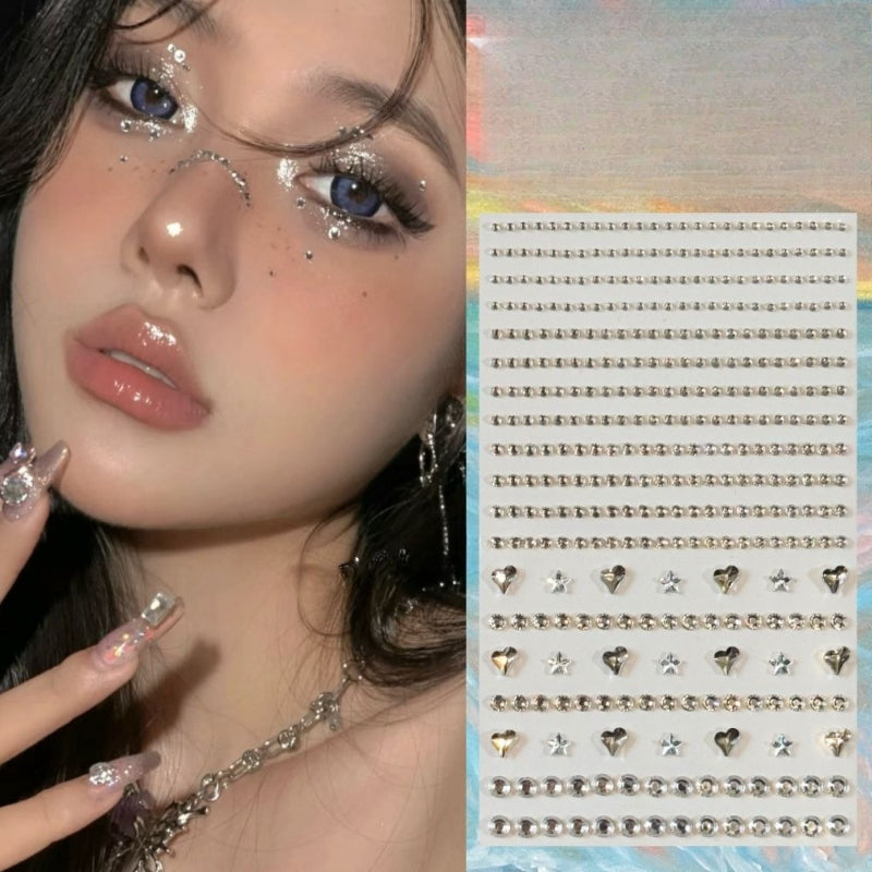 Stage Ready Face Gem Stickers