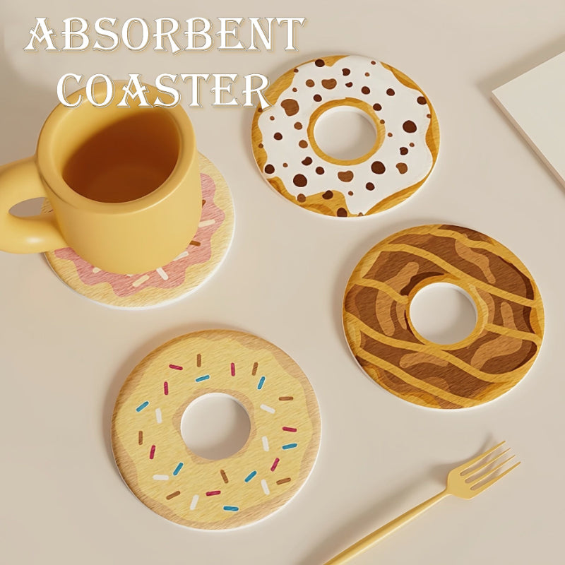 Donut Diatomite Absorbent Coaster