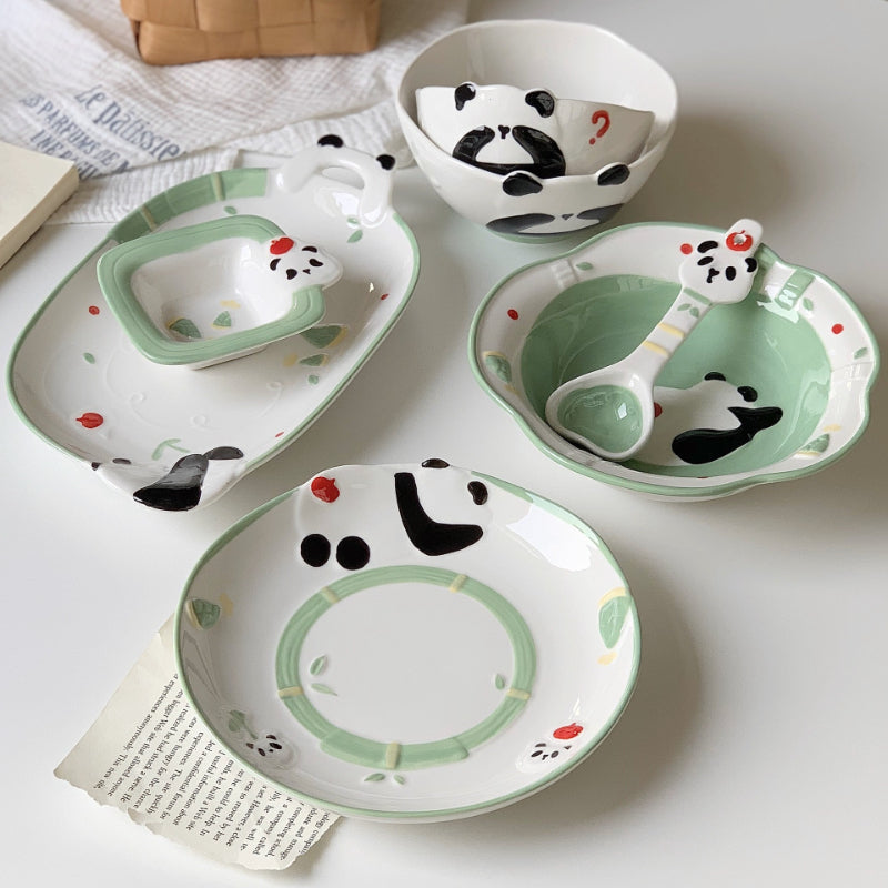 Cartoon Panda Ceramic Bowl - Modomu