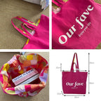 Floral Canvas Tote Commuter Bag